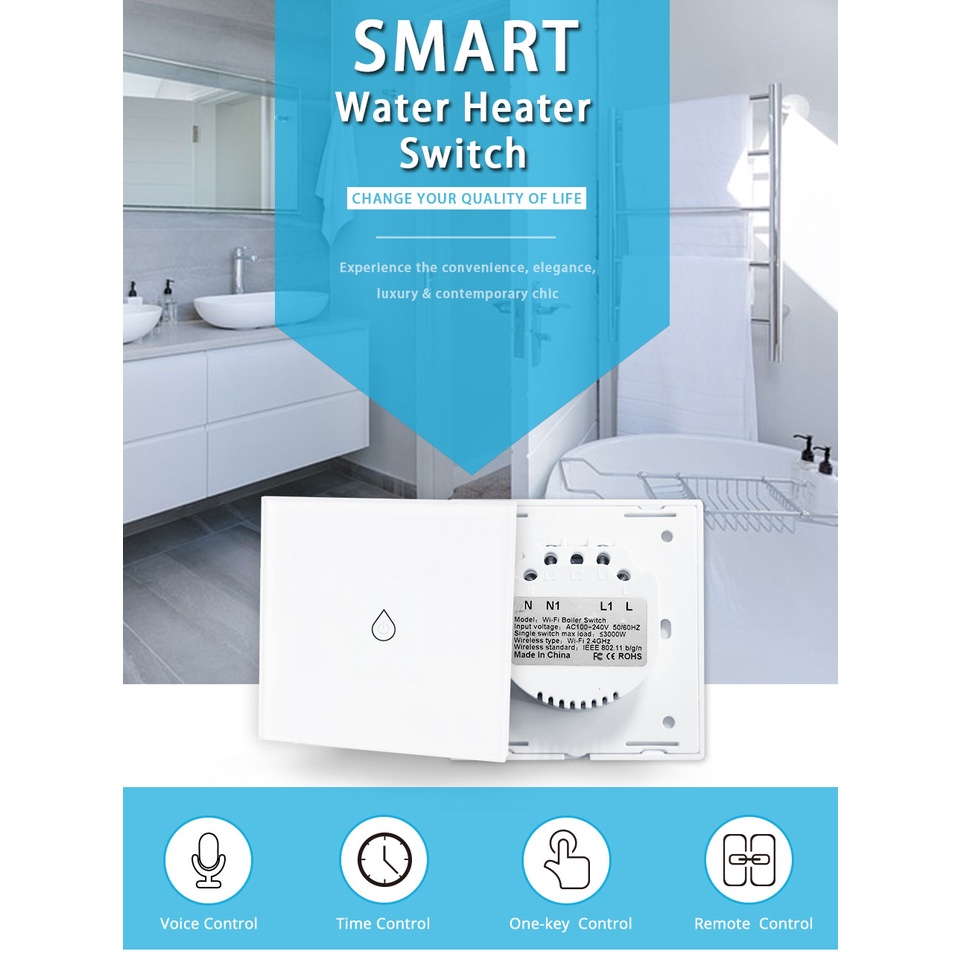 Công Tắc Điều Khiển Từ Xa Bằng Giọng Nói Thông Minh Kết Nối Wifi Cho Amazon Alexa Echo Google Home