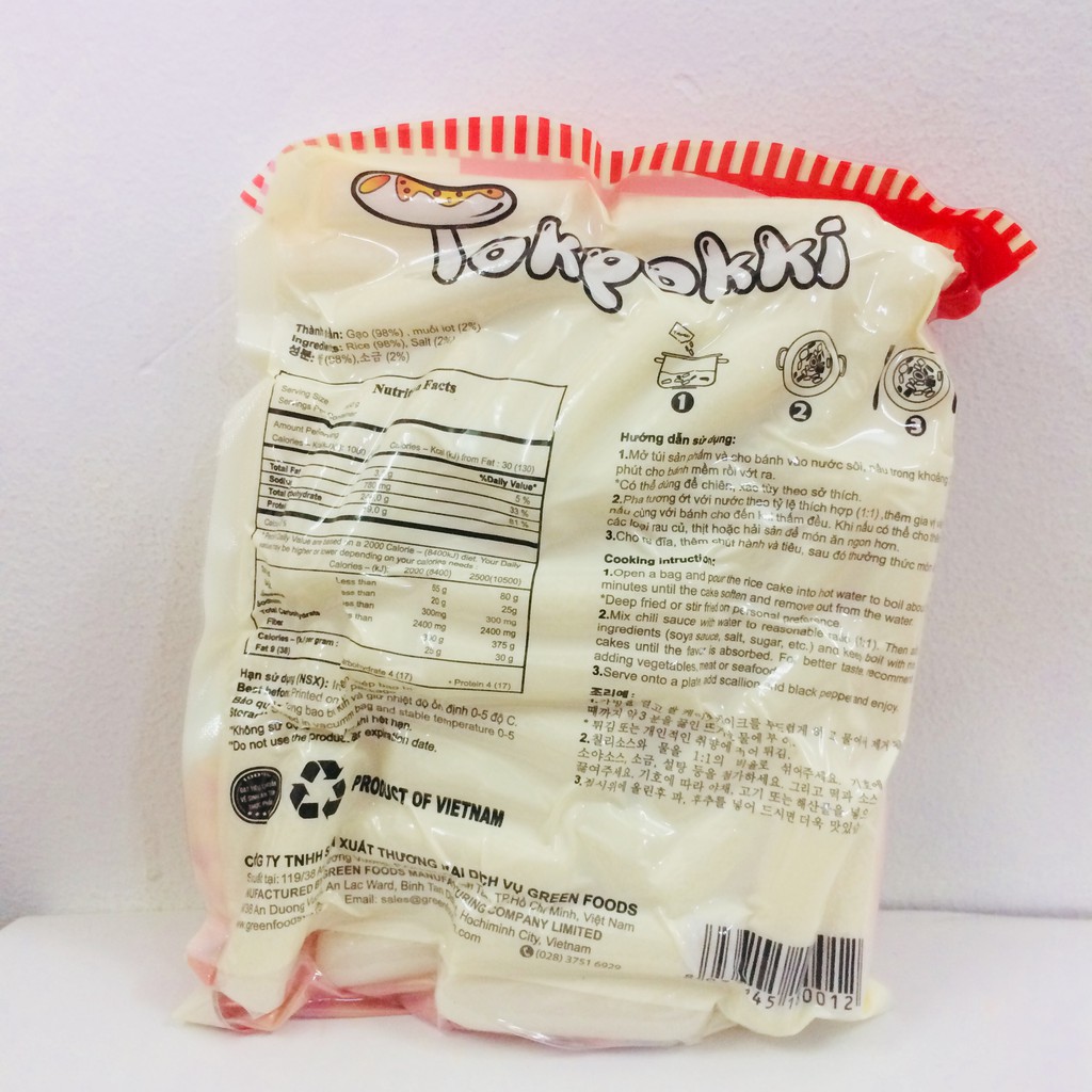 BÁNH GẠO GREEN FOODS HÀN QUỐC GÓI 500G | BigBuy360 - bigbuy360.vn