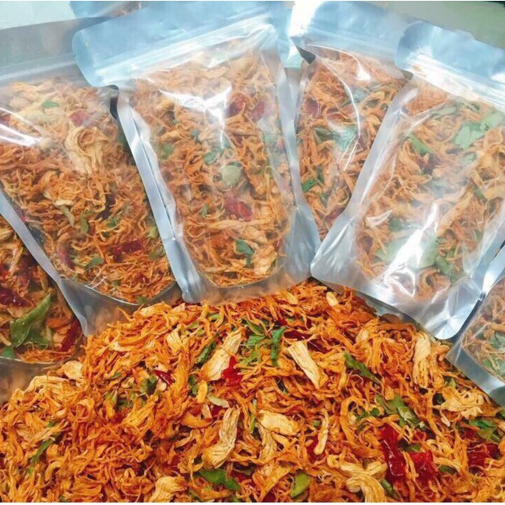 [Mã GROXUAN1 giảm 8% đơn 150K] Khô gà lá chanh HiDu 100gr loại cay vừa hàng xuất khẩu | BigBuy360 - bigbuy360.vn