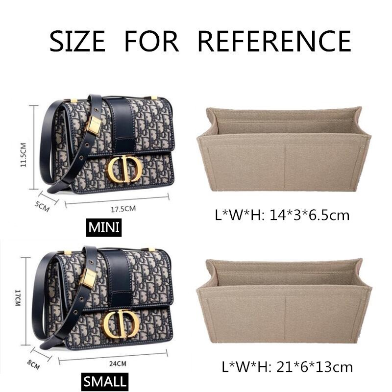 Túi Đựng Đồ Chia Ngăn Cho dior 30 Montaigne 1.no Massy any more 2.protect interio,3.help your bag Nhiều Túi Có Khóa Kéo