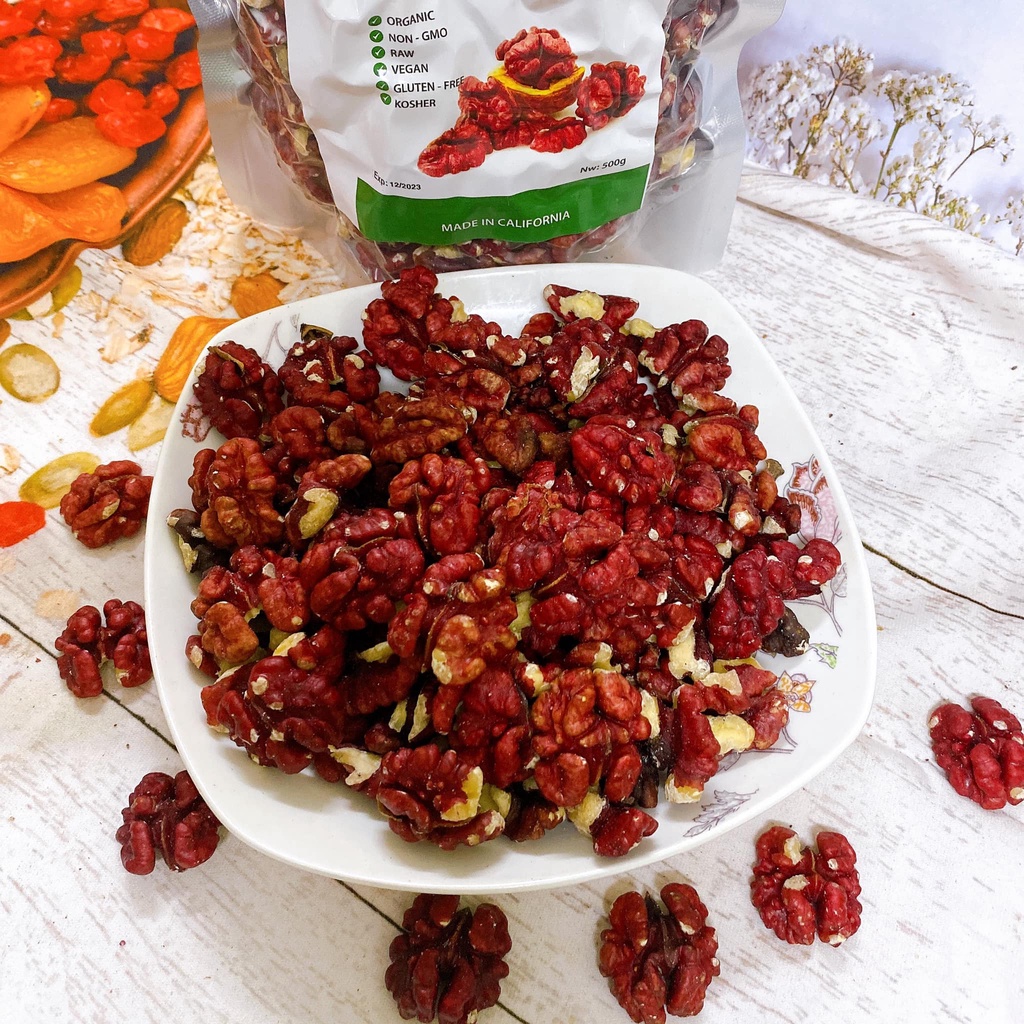 Nhân óc chó đỏ nhập Mỹ 500Gr