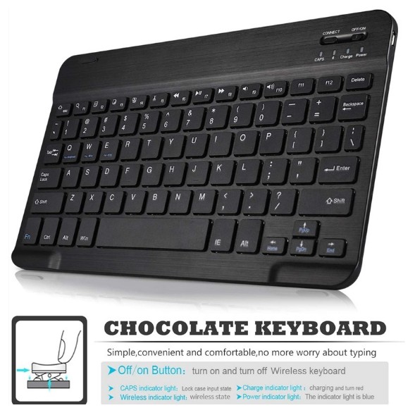 Bao da bàn phím rời Bluetooth cho Samsung Tab S6 Lite Spen P610/ P615 10.4inch Smart Keyboard siêu tiện