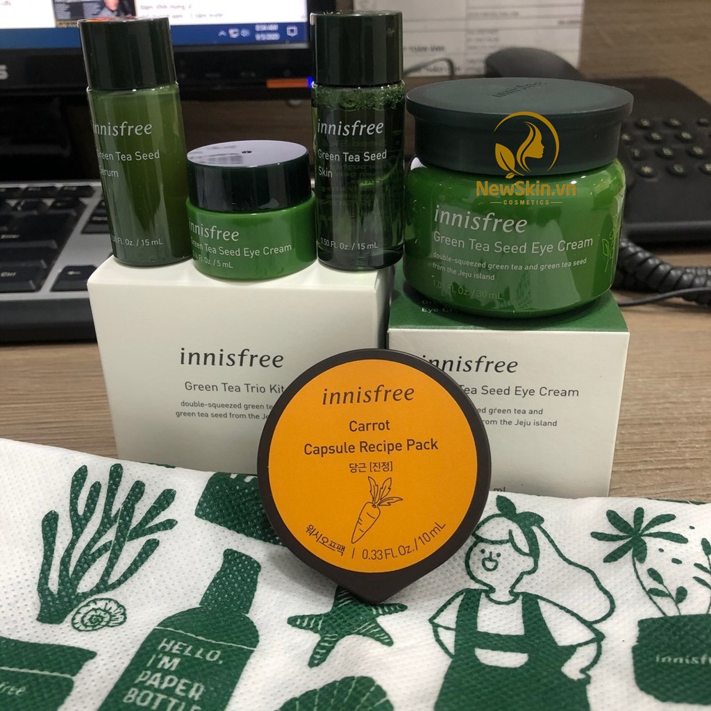 Mặt Nạ Ngủ Dưỡng Da Dạng Hủ innisfree Capsule Recipe Pack Carrot 10ml