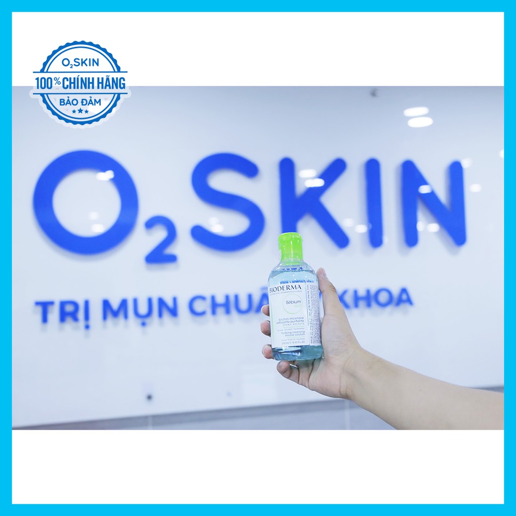 Nước Tẩy Trang Cho Da Nhờn Mụn Bioderma Sebium H2O 100ml ~ 500ml Cam Kết Chính Hãng