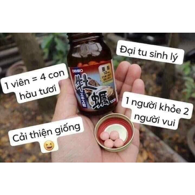 Viên uống tinh chất hàu tươi Orihiro Nhật Bản 120v