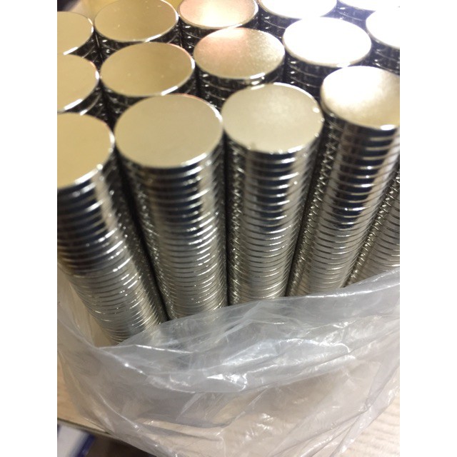 [Xả Kho Giá Xưởng] nam châm đất hiếm kt 15x2mm, loại nam châm trắng lực hút mạnh