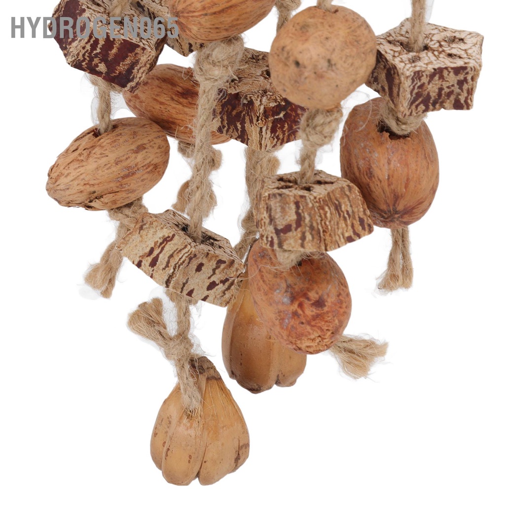 Hydrogen065 Vẹt Nuts nhai Đồ chơi bằng gỗ Khối chim Cắn có móc cho vẹt đuôi dài Cockatiels