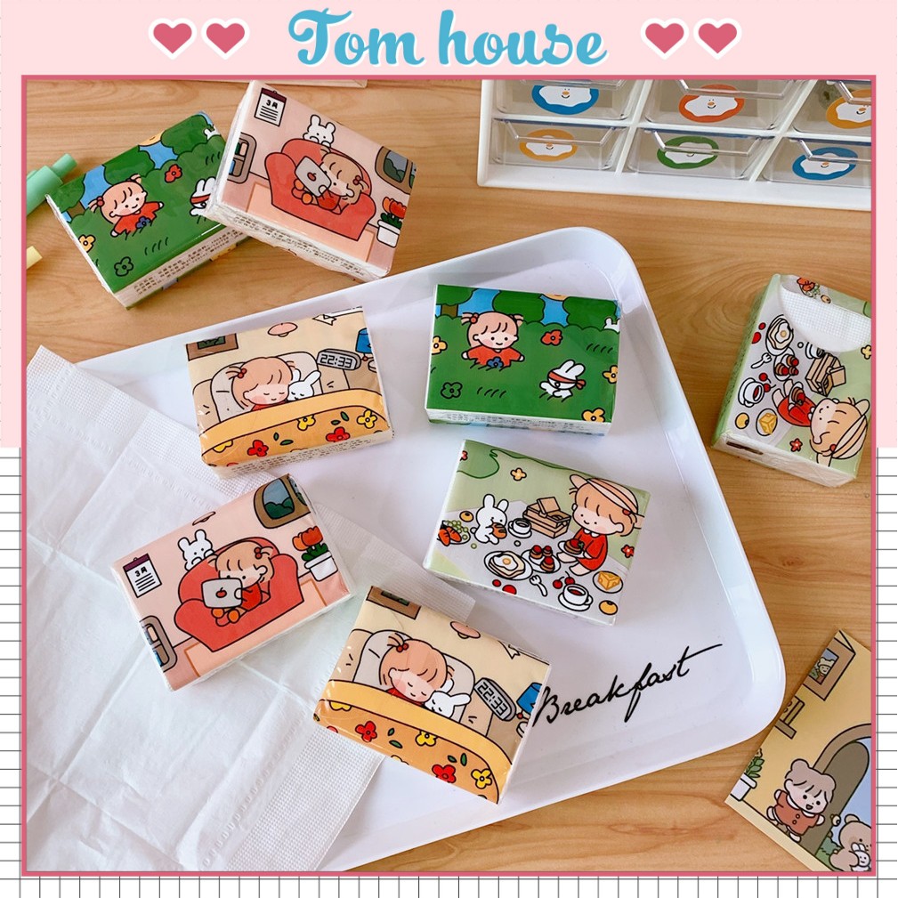 Giấy ăn khô cô bé Nhật Bản dễ thương Tom House