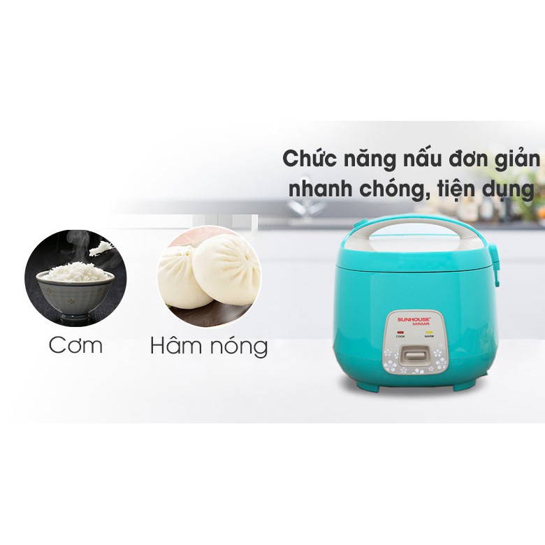 Nồi cơm nắp gài Sunhouse Mama 1.8 lít SHD8652G - hàng trưng bày