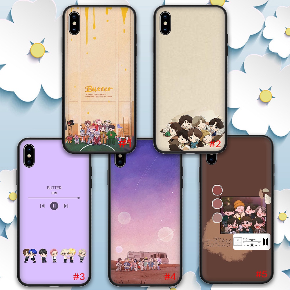 Ốp điện thoại TPU mềm hình LL10 BTS BT21 cho iphone 5 5S 6 6S 7 8 Plus X XS Max XR SE 2016 2020