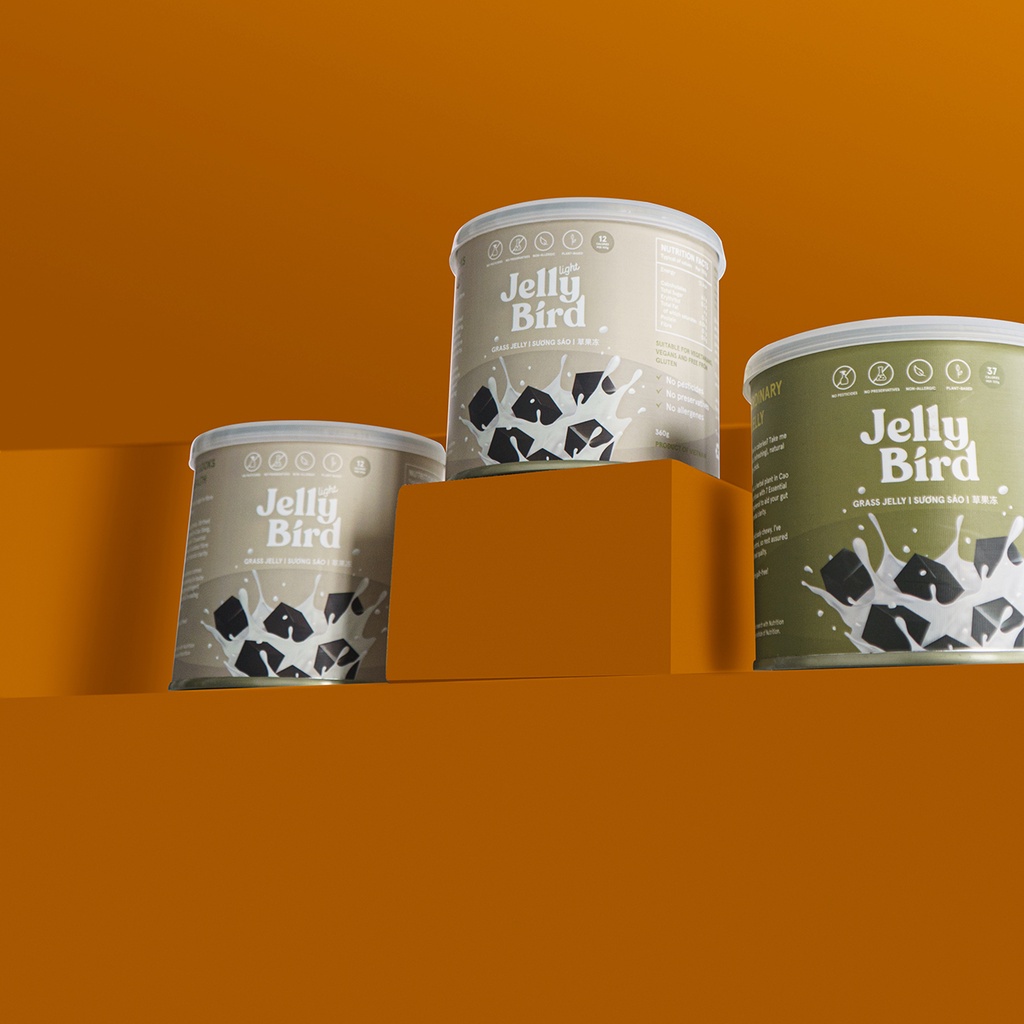 Combo2L - 2 Lon Thạch Sương Sáo Jelly Bird Bản Light - Dành Cho Người Ăn Kiêng, Giảm Cân