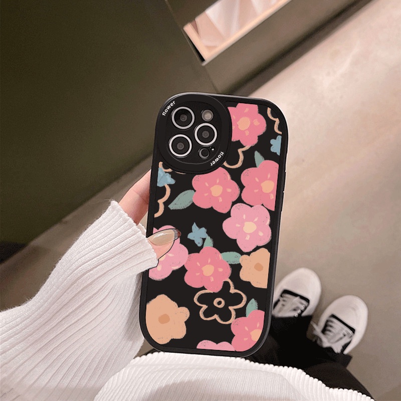 Ốp lưng Iphone viền tròn bảo vệ camera hoa hồng 7/7plus/8/8plus/x/xr/xs/11/12/13/pro/max/plus/promax  - Tomax Case