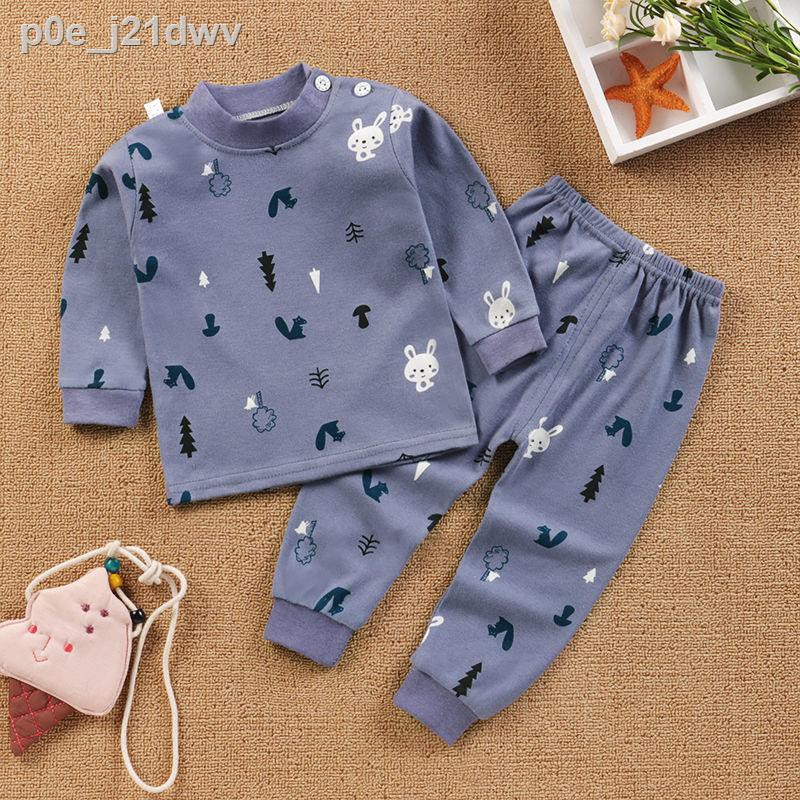 ✤✌Bộ quần áo lót trẻ em cotton thu đông, bộ quần áo thu đông ấm áp cho bé, quần dài, bộ đồ ngủ cho bé, bộ quần áo thu đô