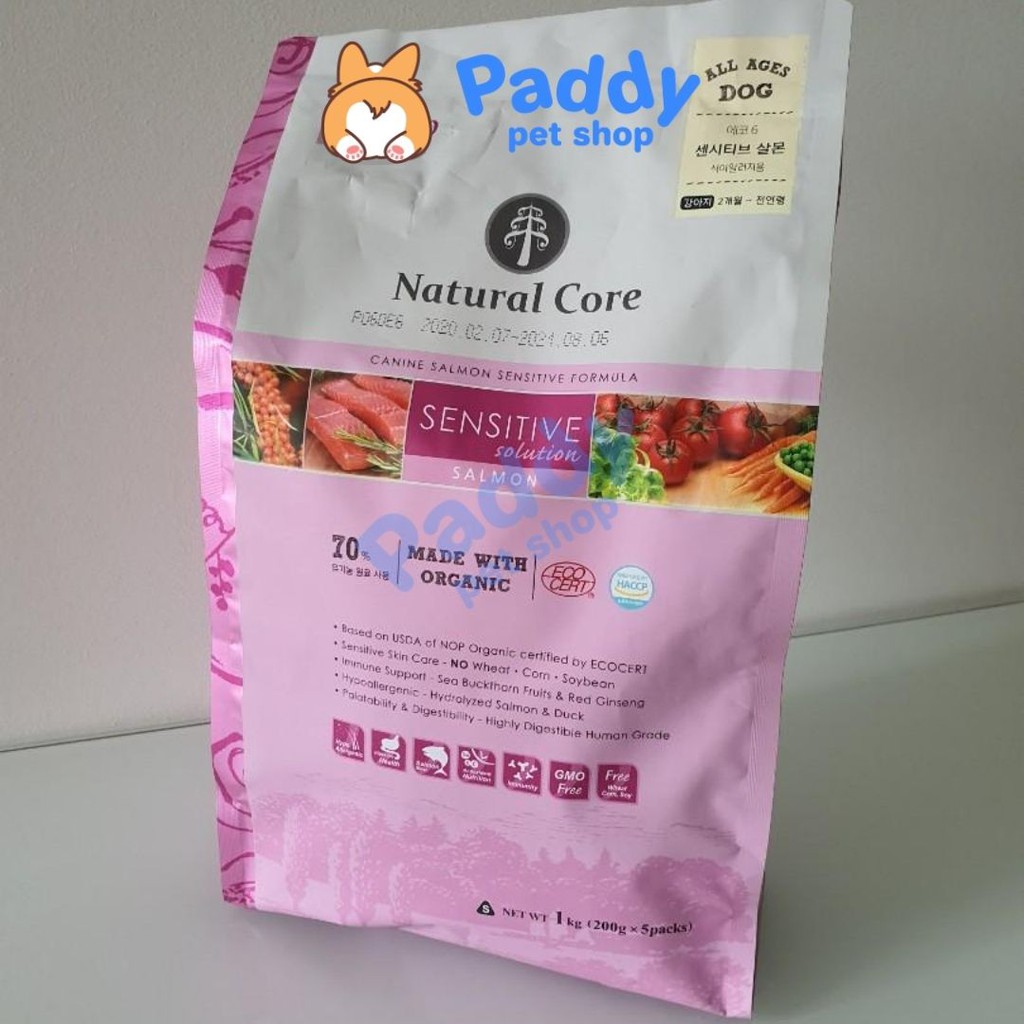 Hạt Hữu Cơ Natural Core Sensitive Vị Cá Hồi Cho Chó Nhạy Cảm