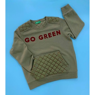 Áo thun da cá phối trần trám Benetton