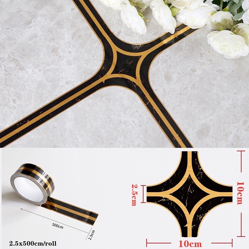 Cuộn Băng Keo 5m Màu Đen Vàng Dán Sàn Nhà Chống Nước