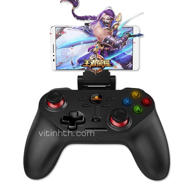 Tay cầm chơi game không dây / Gamepad Bluetooth VINYSON VA008 - THComputer Q11