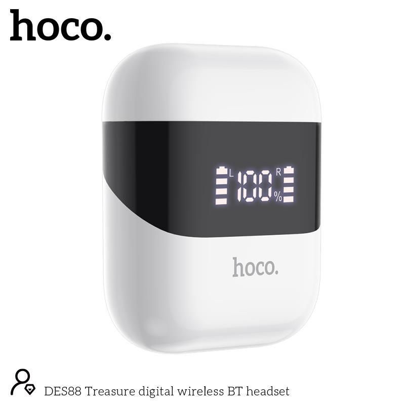 Tai nghe Bluetooth TWS Hoco DES88 V5.0 - Pin 4h, Dock hiển thị pin, Đổi tên tai nghe - Nhất Tín Computer