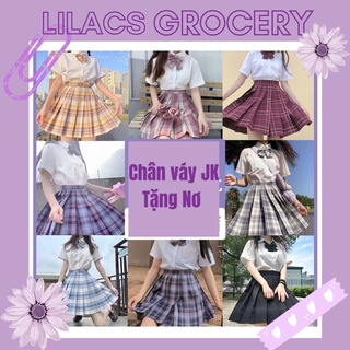 Chân váy học sinh phong cách jk ulzzang xếp ly chữ a