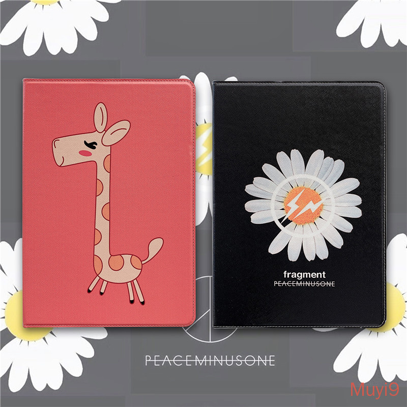 Fashion Personality Creativity Cartoon Cute Giraffe & GD Same Daisy Case For IPad 2018 Cover Mini1/2/3 Shell Mini4 Cover Mini5 Case ipad6/ipad Air2 Soft Case Ipad Pro9.7 Silica Shell ipad2/3/4 ipad6 Fall-proof Shell 10.2 Case