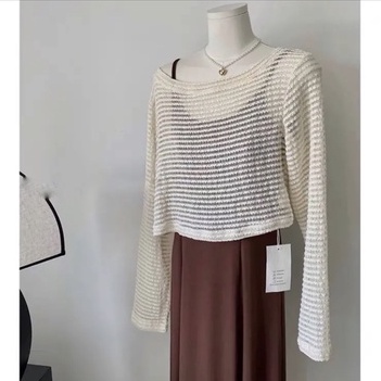 Set đầm midi 2 dây + cardigan lưới tay dài chất xịn, tiểu thư dành cho nữ