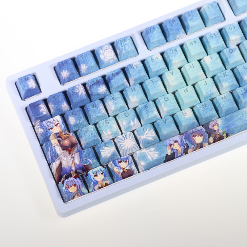 Gan Yu Keycaps Cherry Profile Genshin Impact theme PBT Dye thăng hoa bàn phím cơ học keycap 108 phím