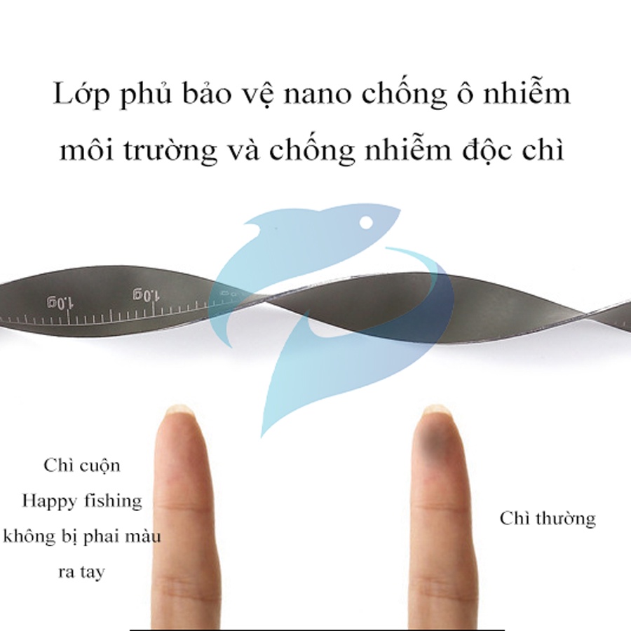 Chì Câu Cá Chia Gram - Happy Fishing