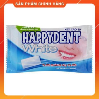 ( Lẻ 1k ) Kẹo Cao Su Trắng Răng Happydent White