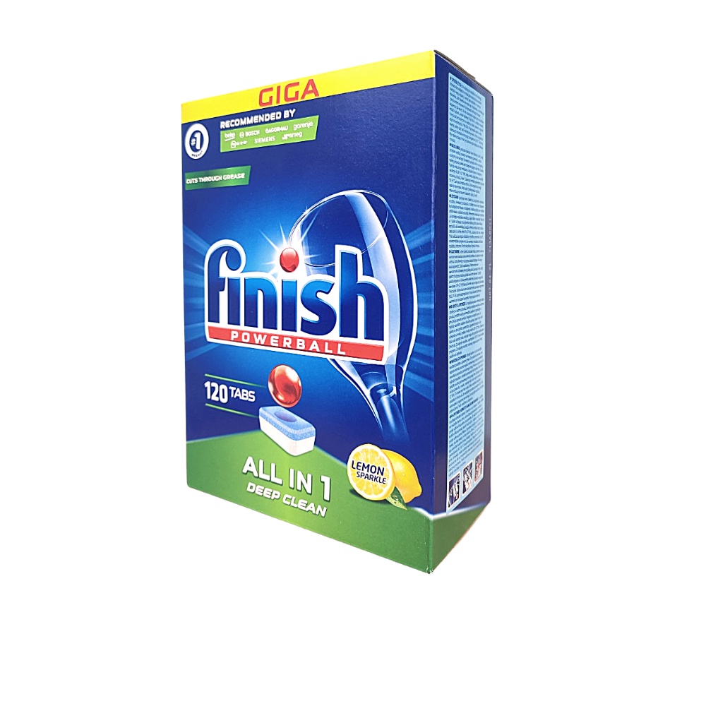 Viên rửa chén bát Finish ALL IN 1 110V - Finish Powerball All In One Dishwasher Tablets 110