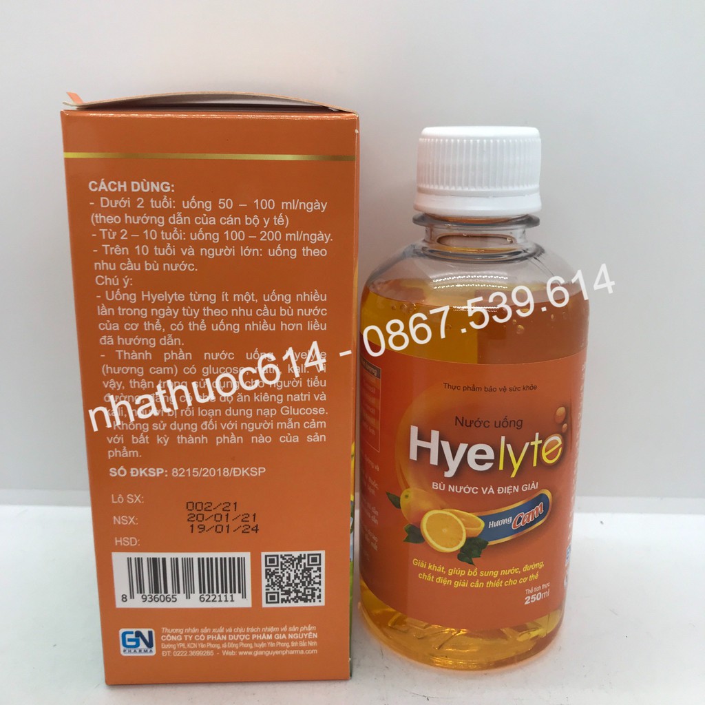 Nước uống điện giải Hyelyte