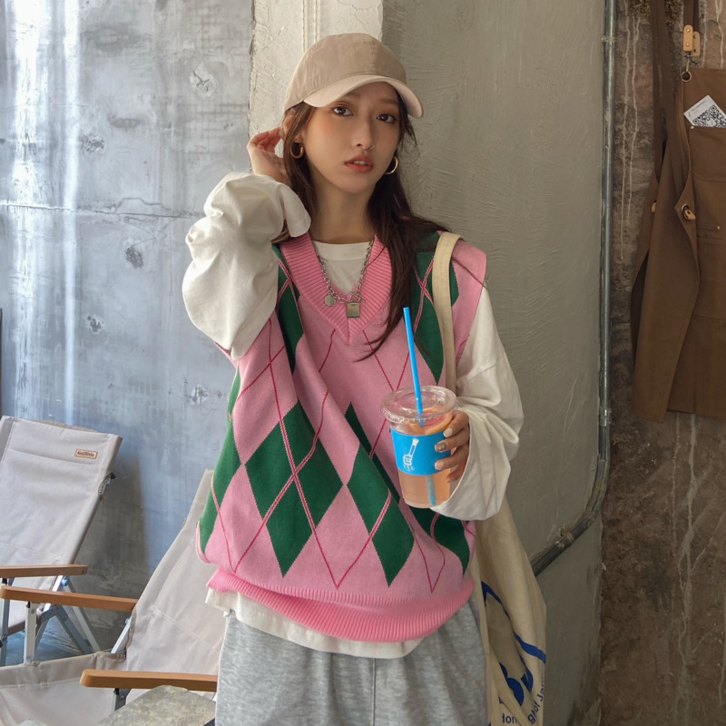Áo Len Không Tay Cổ V Thời Trang Dành Cho Nữ