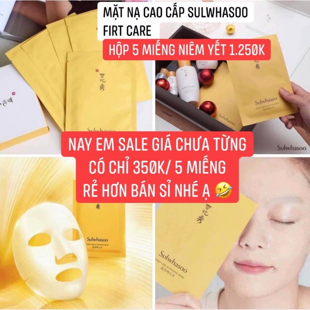 Combo 5 Mặt nạ firt care Sulwhasoo