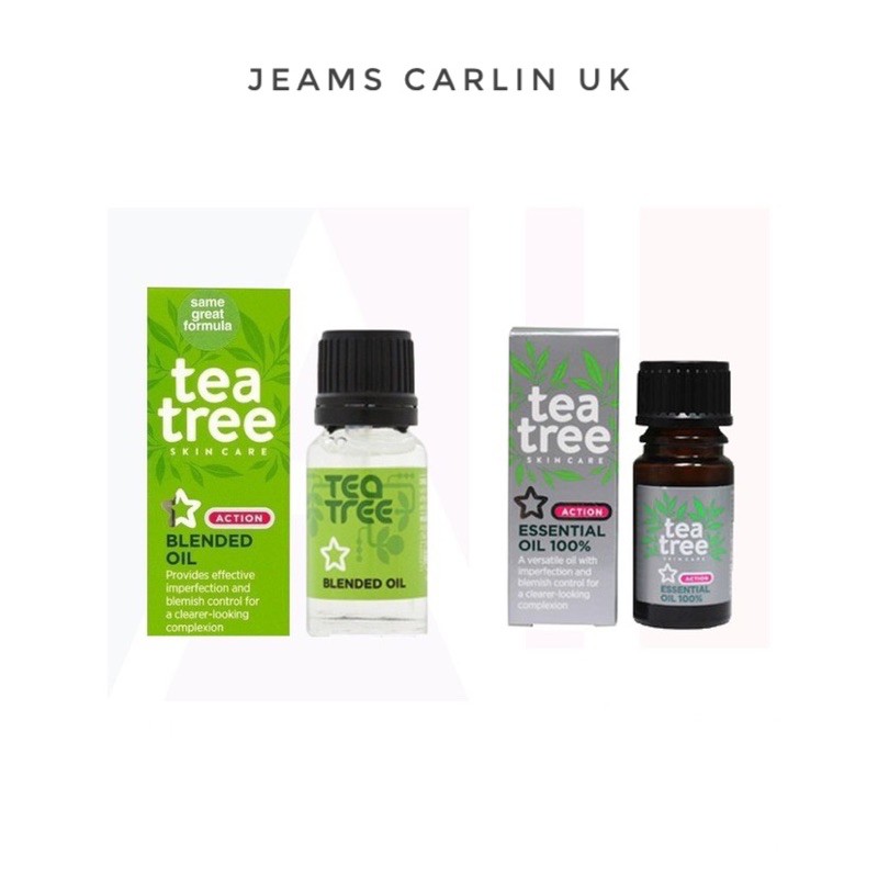 Tinh dầu tràm trà Superdrug Tea Tree Blended Oil 10ml / Essential Oil 100% 5ml (Bill Anh)