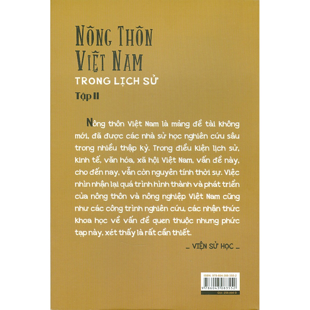 Sách - Nông Thôn Việt Nam Trong Lịch Sử - Tập II