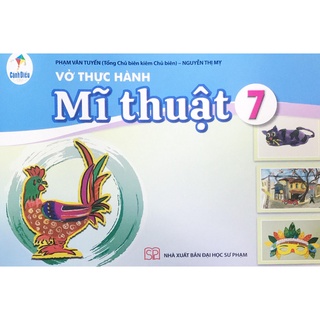 Sách - vở thực hành mĩ thuật 7 và 2 tập giấy kiểm tra kẻ ngang