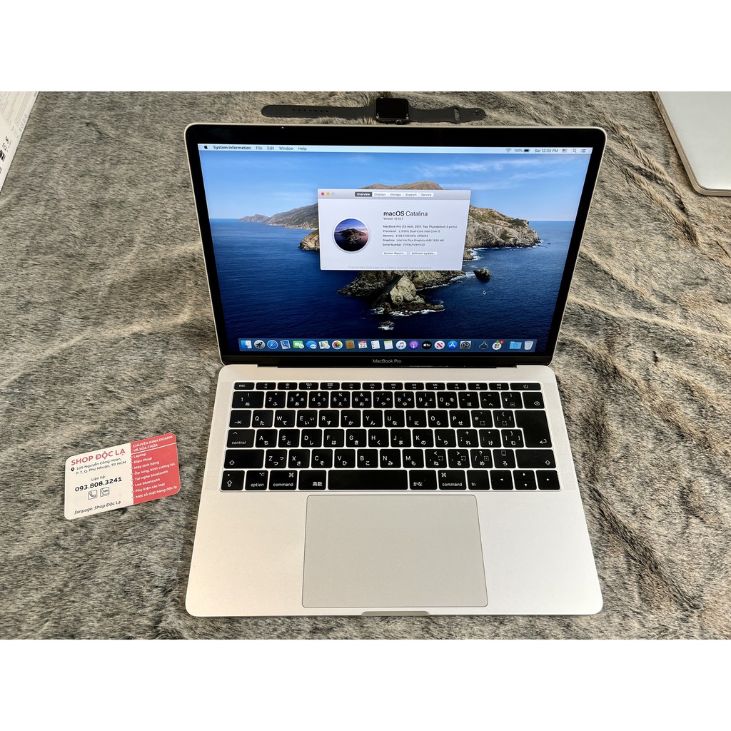 Máy tính MacBook Pro (13-inch, 2017, Two Thunderbolt 3 ports) Core i5 2.3GHz / RAM 8GB / SSD 256GB MPXU2