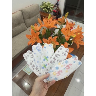 10 chiếc Khẩu trang kháng khuẩn kf94 cho bé 3-10 tuổi
