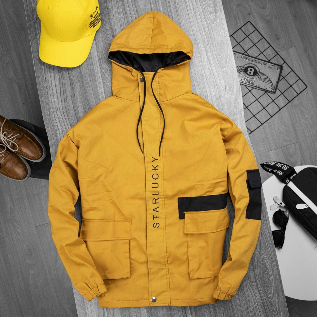Áo Khoác KAKI LUCKYSTAR❤️phong cách thời trang Hàn Quốc Nam Nữ Đẹp BTS Unisex - AQSTORE