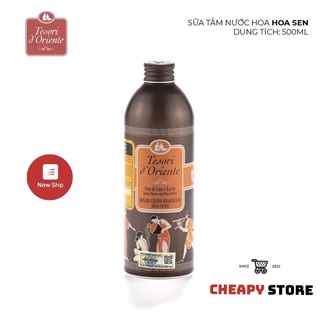 Sữa Tắm Hương Nước Hoa Tesori d’Oriente Ý Chính Hãng 500ML | Sữa tắm tesori hương hoa sen
