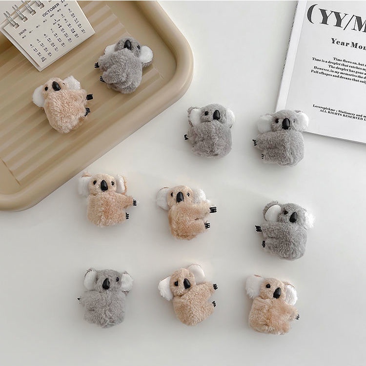 Kẹp Tóc Hình Gấu koala Bằng Lông Nhung Dễ Thương Xinh Xắn