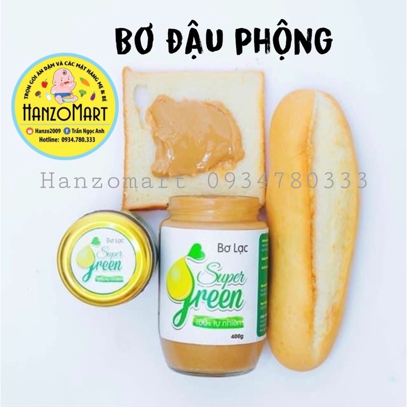 [SUPER GREEN] BƠ ĐẬU PHỘNG TỰ NHIÊN 200gr