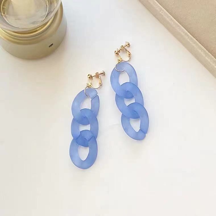 Đôi bông dạng chuỗi trong suốt phong cách Hàn Quốc