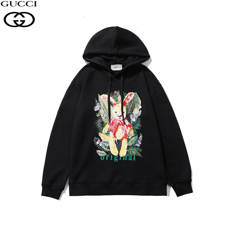 Áo Hoodie Dài Tay In Chữ Gucci Thời Trang Nam Nữ