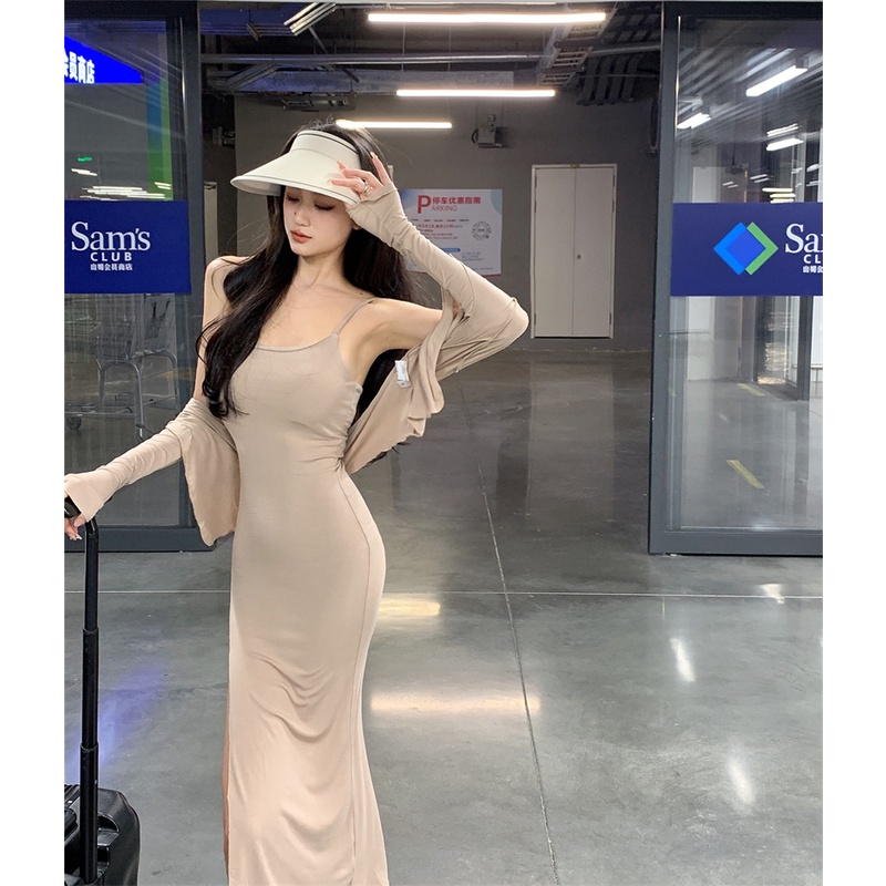 QKOOLE  Áo Khoác cardigan Dài Tay Chống Nắng Thời Trang Hàn Cho Nữ