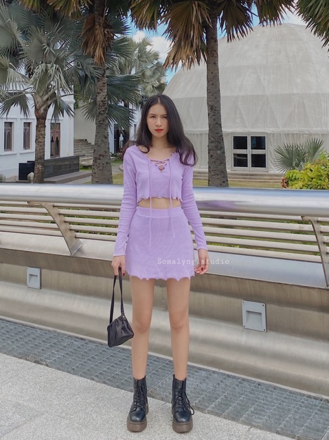A- skirt - Chân váy chữ A thun gân - Somalyng.studio | BigBuy360 - bigbuy360.vn