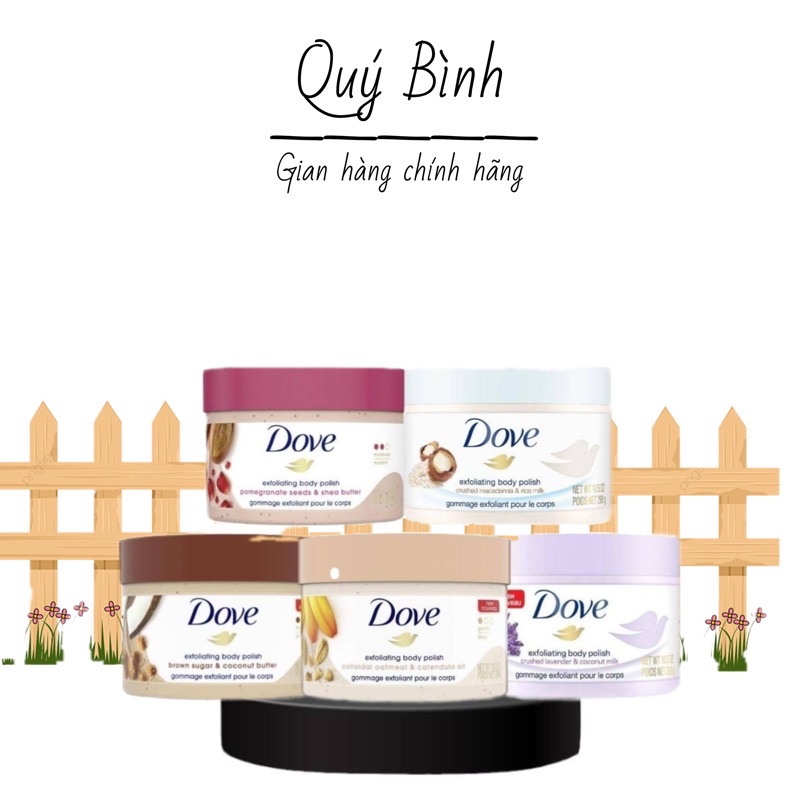 TẨY DA CHẾT TOÀN THÂN DOVE (Bản Mỹ 298gram)