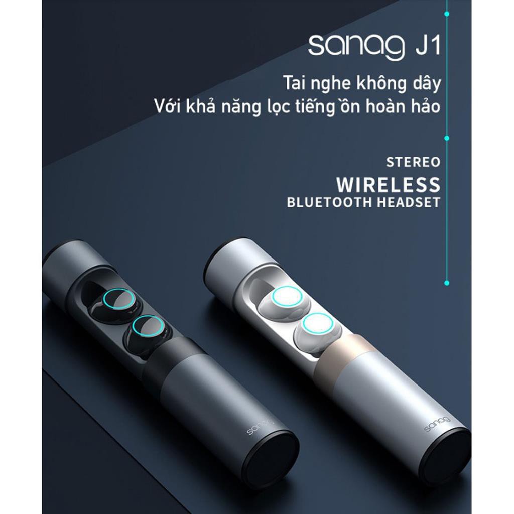 Tai Nghe Bluetooth Không Dây True Wireless Sanag J1-  Kèm hộp sạc- Headphone Store -dc3710