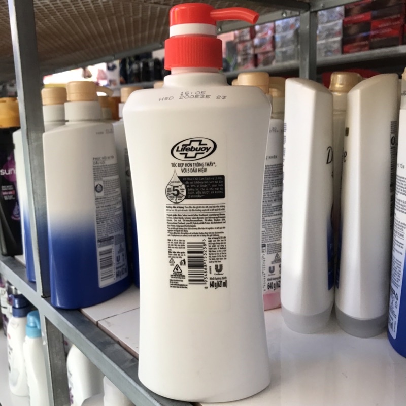 Dầu gội Lifebuoy tóc mềm mượt 640g