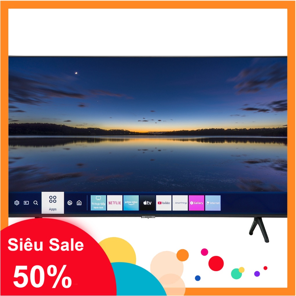 giao hàng toàn quốc _ Smart Tivi Samsung 4K 43 inch 43AU7000 _ lắp đặt toàn quốc