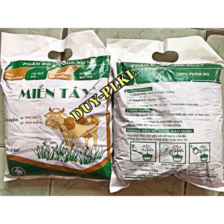 Phân Bò - PHÂN BÒ MIỀN TÂY ĐÃ QUA XỬ LÝ GÓI 3dm3 CHUYÊN CHO RAU SẠCH , HOA KIỂNG. Phân bò đã qua xử lý.